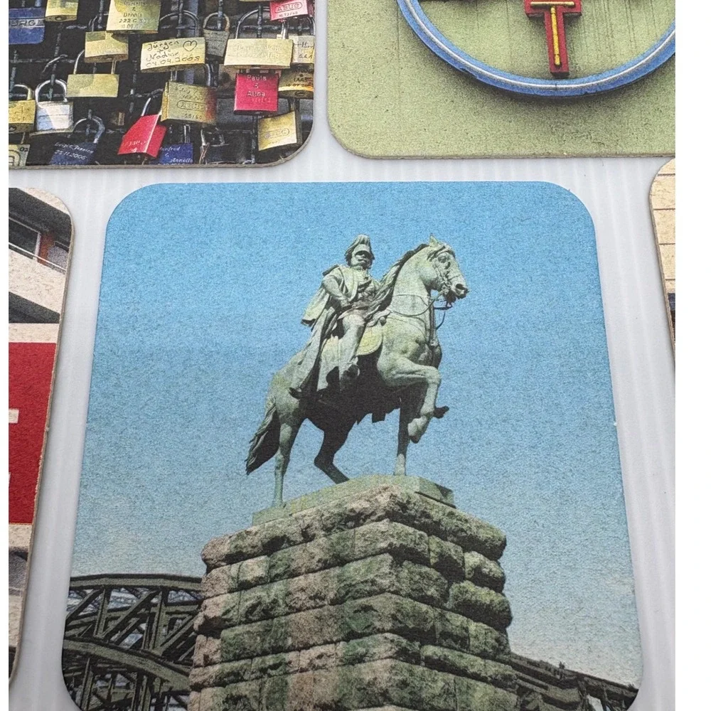 Cologne Germany Souvenir Coasters Set of 10 CardboardCity Views Landmarks Travel